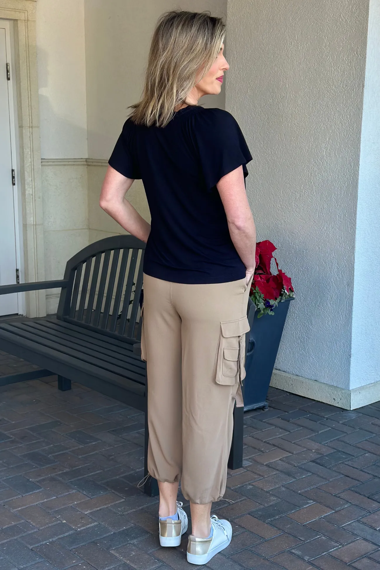 Liverpool Palo Santo Pull On Parachute Cargo Pants