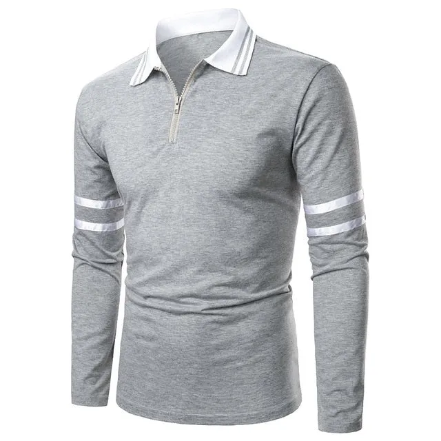 Long Sleeve Three Colour Casual Top