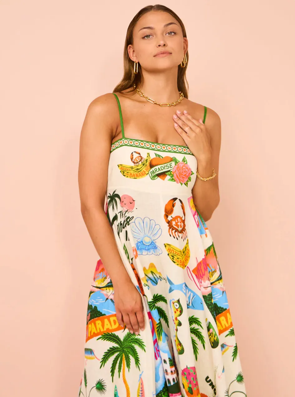 Lorenza – Effortless Linen Women's Sun Dress