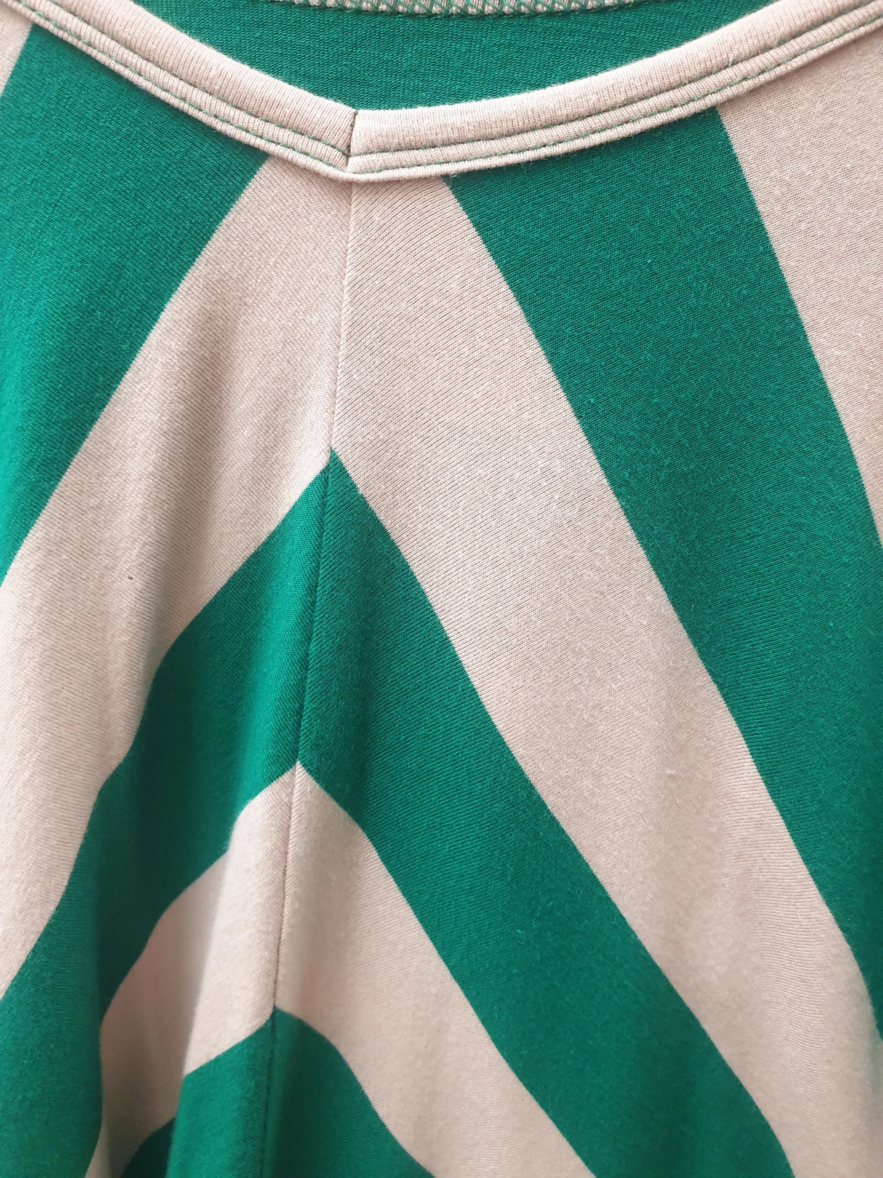 Made590 green and pink striped top size 3XL