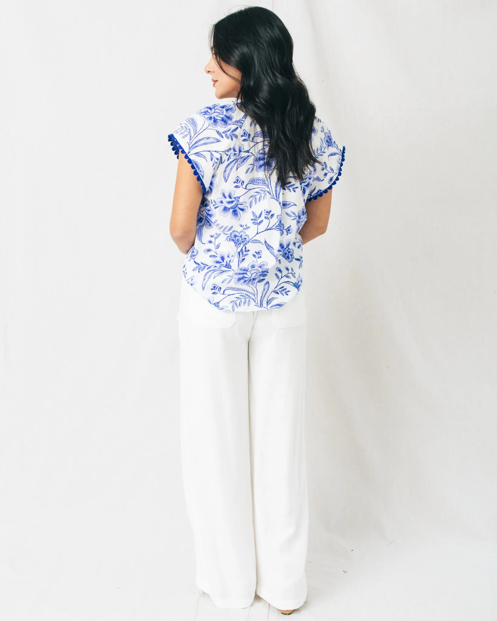 Malibu Drawstring Waist Wide Leg Linen Pants