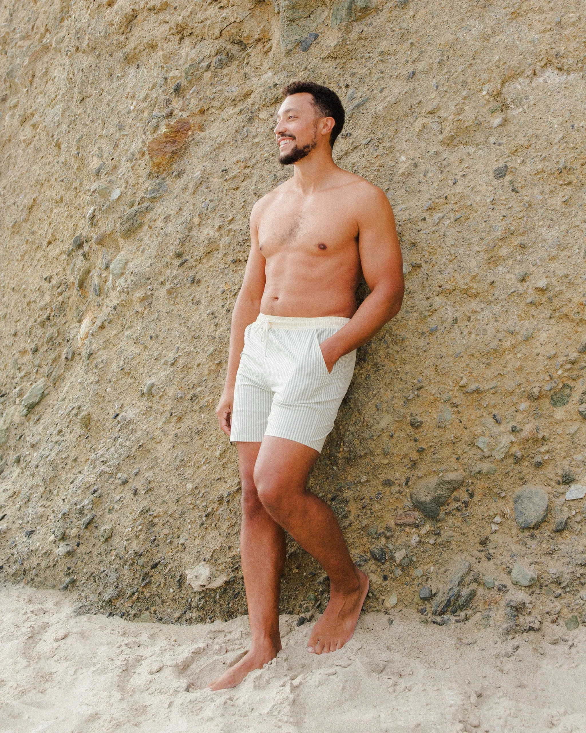 Men's Boardshort | Sage Stripe