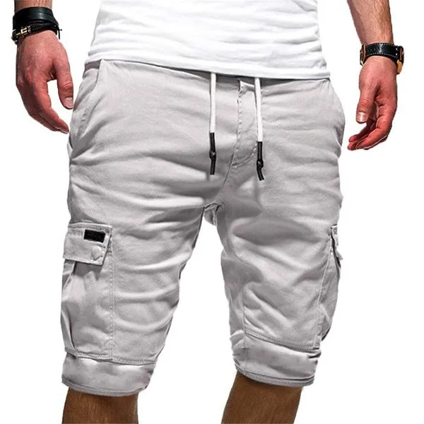 Mens Casual Jogger Sports Cargo Shorts Trousers Mens Summer Clothing