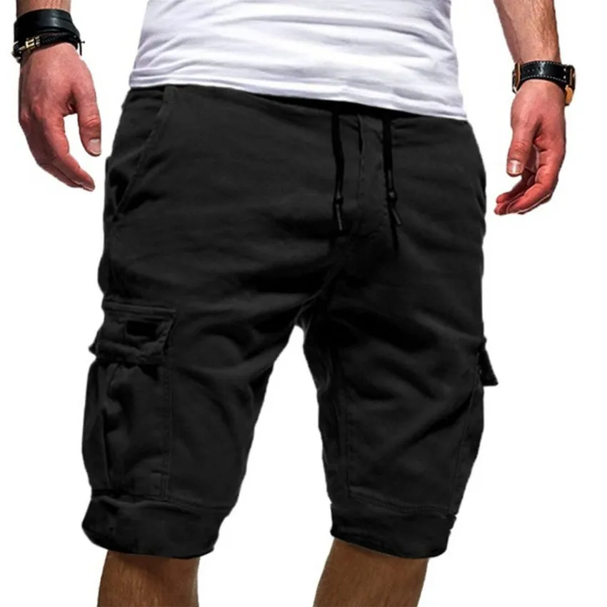 Mens Casual Jogger Sports Cargo Shorts Trousers Mens Summer Clothing