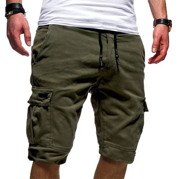 Mens Casual Jogger Sports Cargo Shorts Trousers Mens Summer Clothing