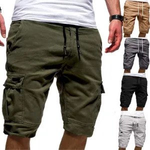 Mens Casual Jogger Sports Cargo Shorts Trousers Mens Summer Clothing