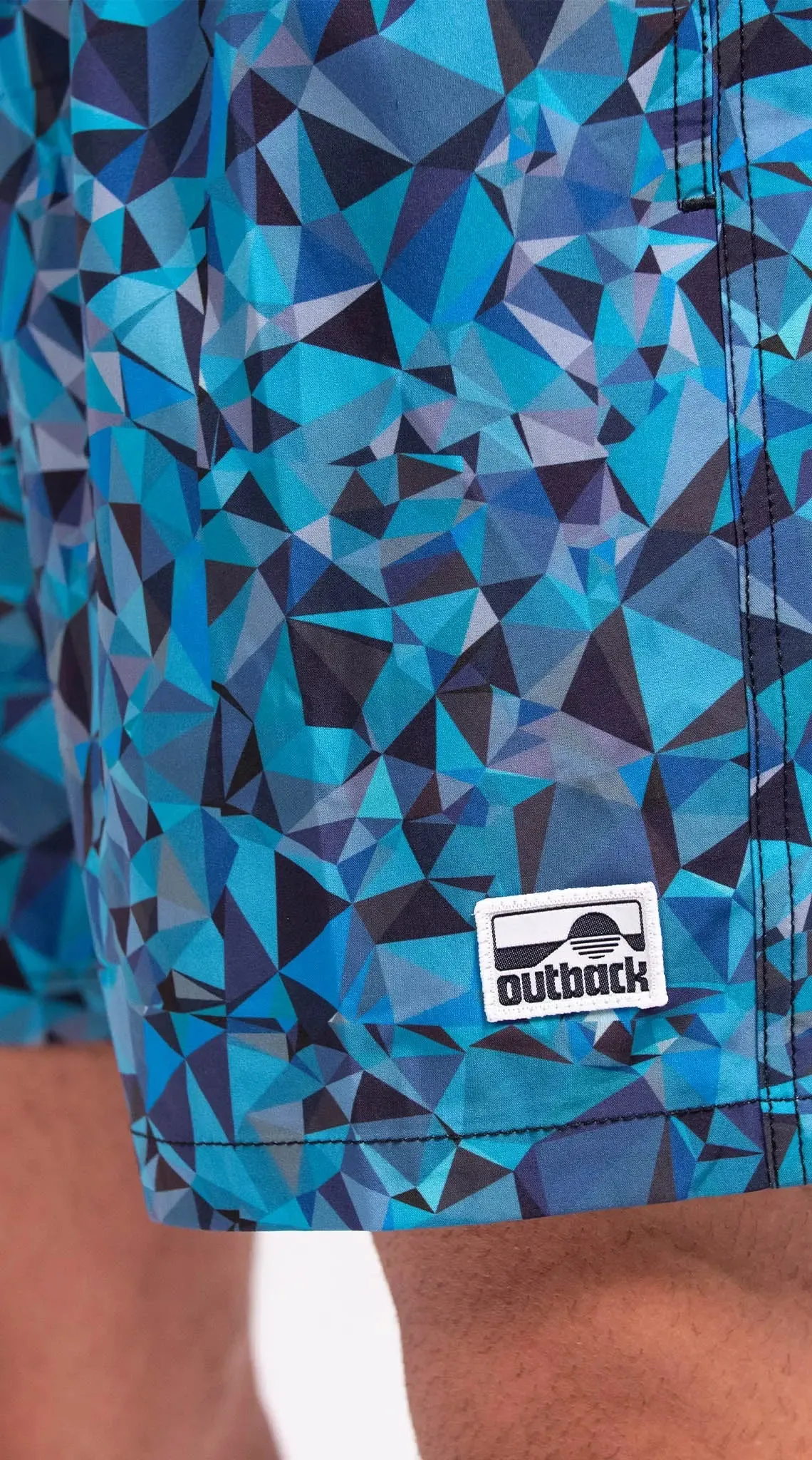 Men's Elastic Waist Boardshorts - Diamond Reef