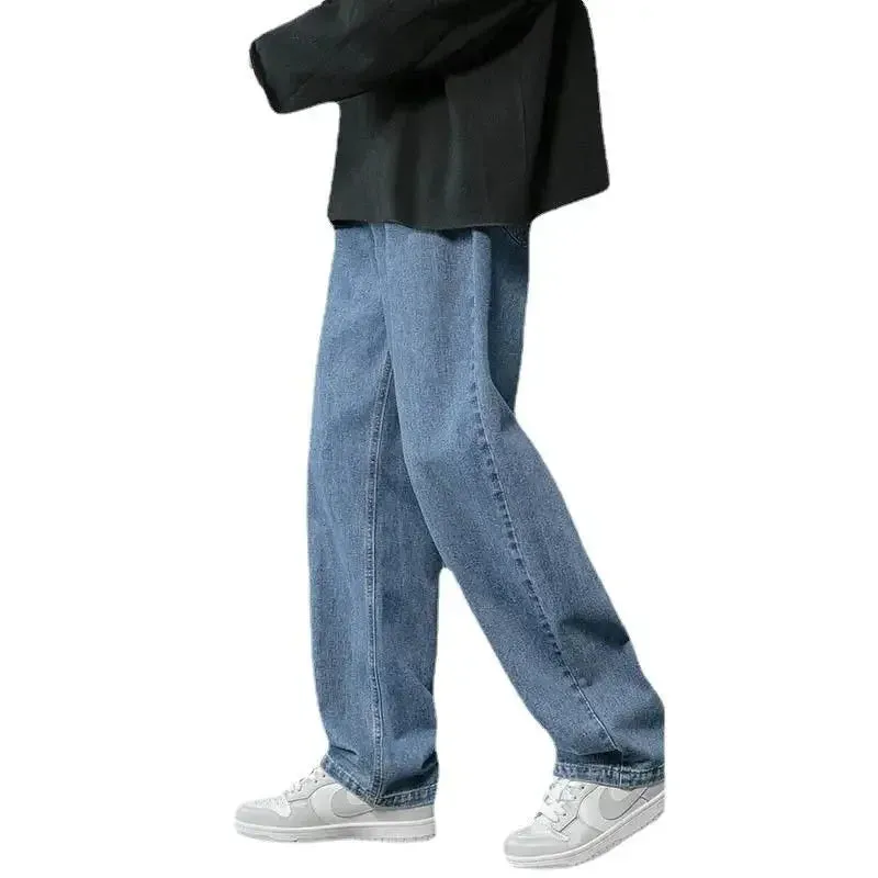 Merk Losse Weite Beinen Rechte Herrenjeans