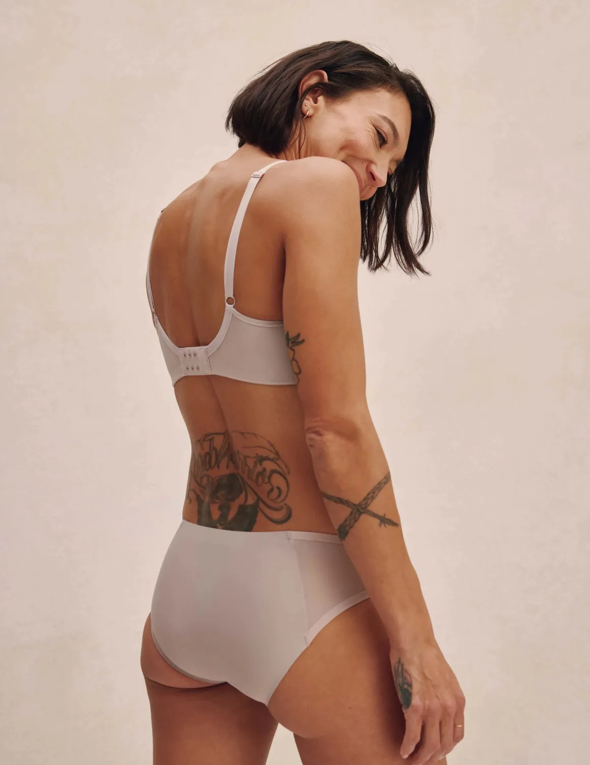 Mesh Deep V Bra & Underwear Set