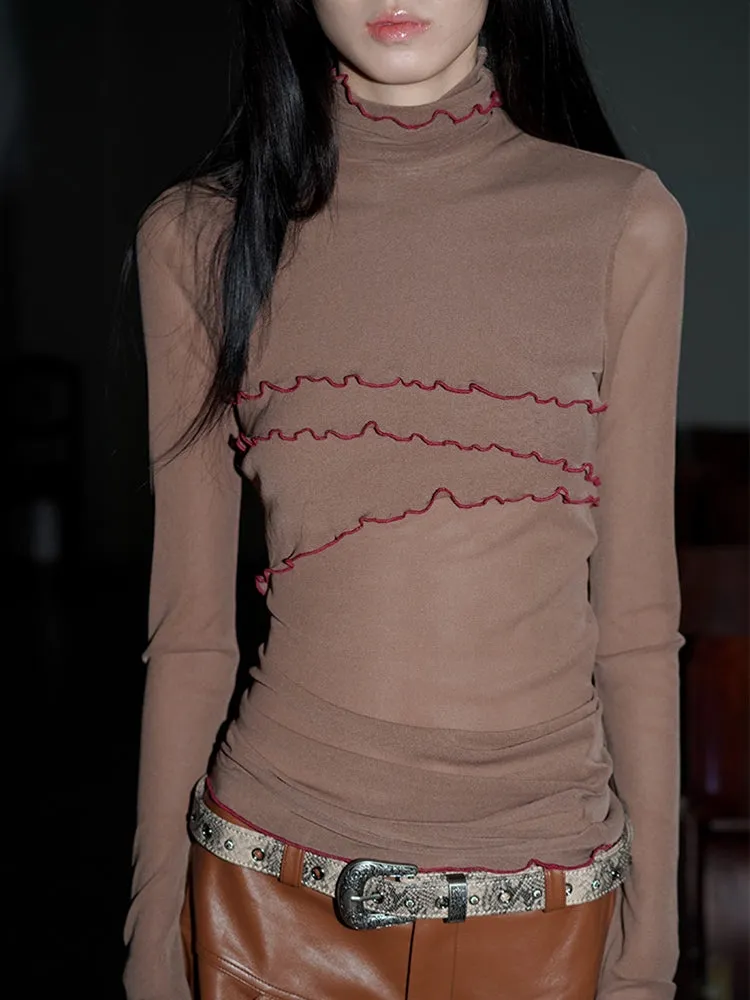 Mesh Long-sleeved T-shirt