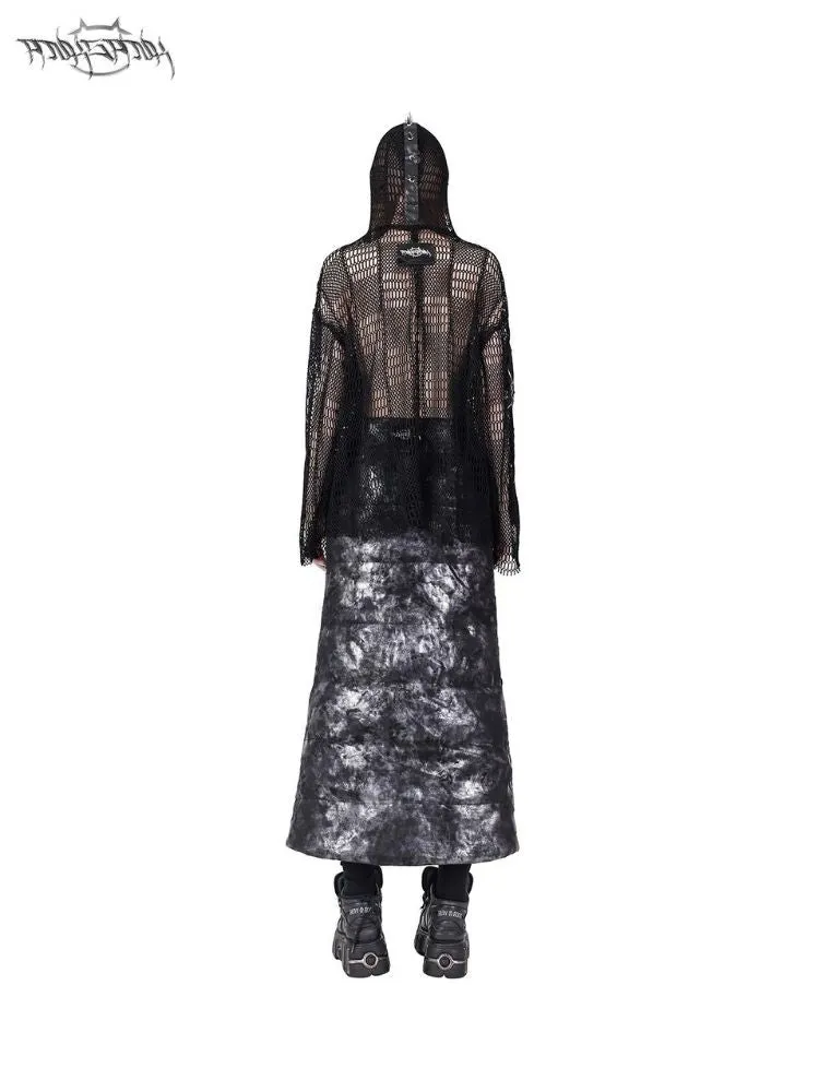 Mesh Patch Long Sleeve T