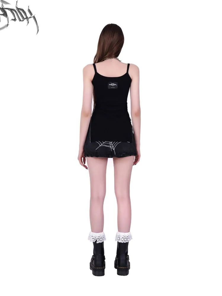 Mesh Two-piece Printed T-shirt