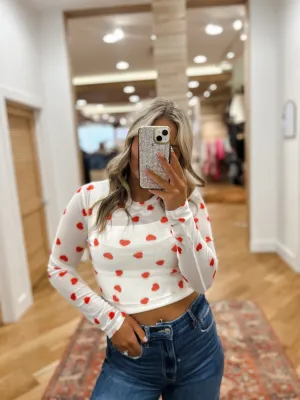 MS Heart Mesh Top