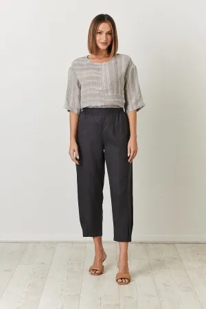 Naturals Soot Linen Pants Ga356