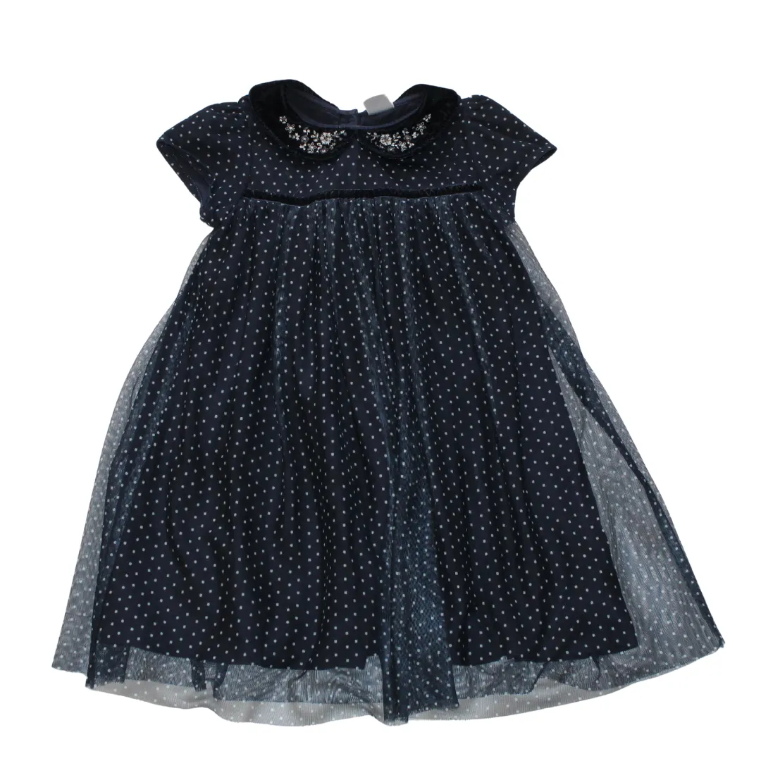 Navy Collared Dress