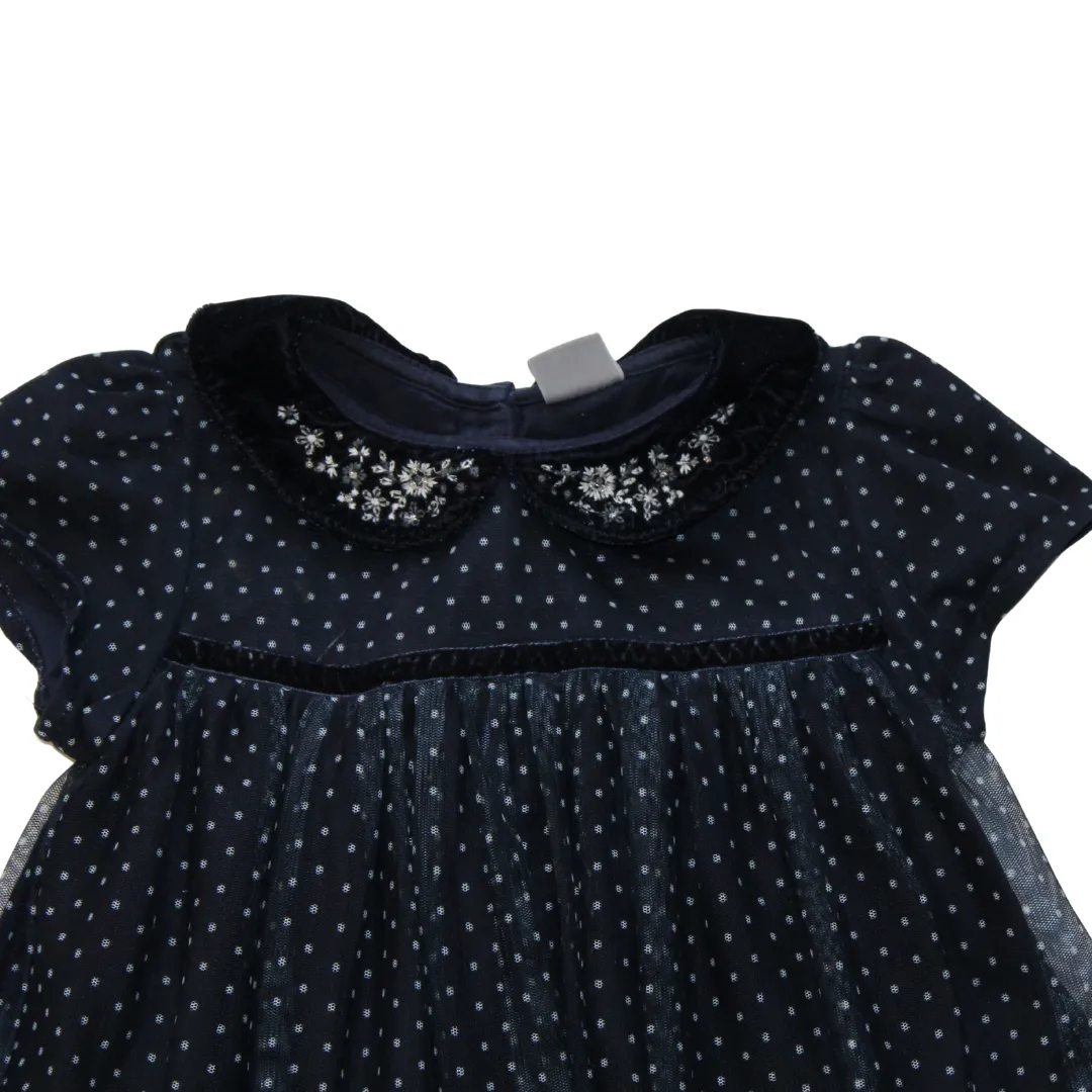 Navy Collared Dress
