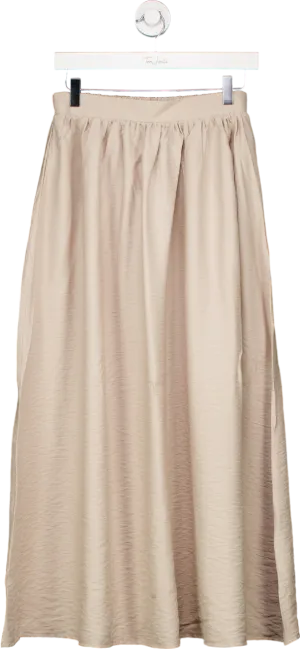New Look Beige midi Skirt UK 8