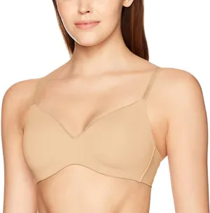 New with tags! CALVIN KLEIN Women's Sculpted Lightly Lined Wire free Bra in Bare, Sz XS!