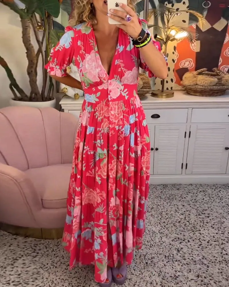 Opaline - Flounce Design Woman's Summer Dress