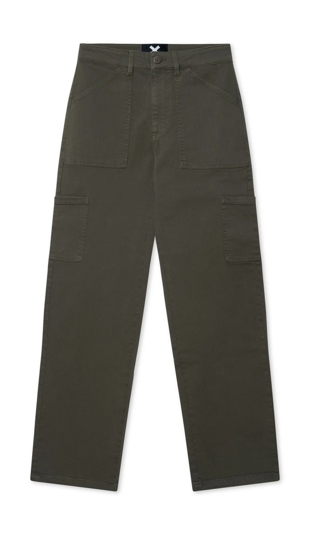 PANTALÓN CARGO MUJER HEART CAQUI