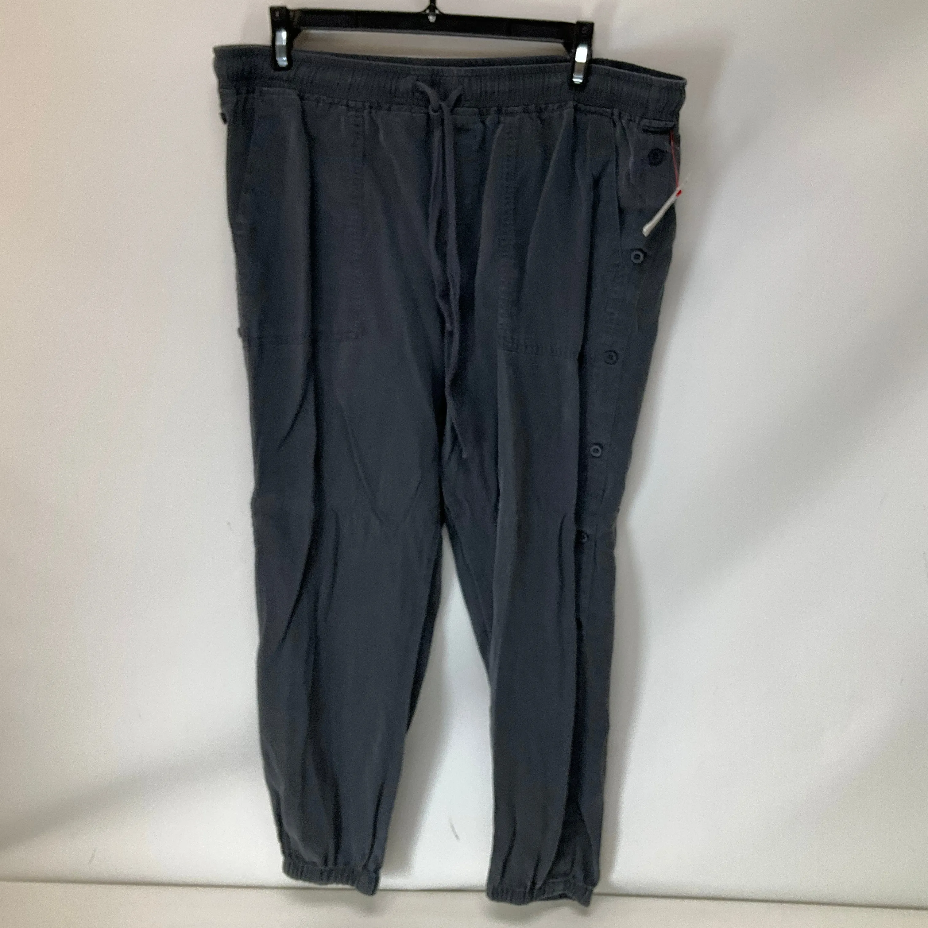 Pants Linen By Cloth & Stone In Grey, Size: M