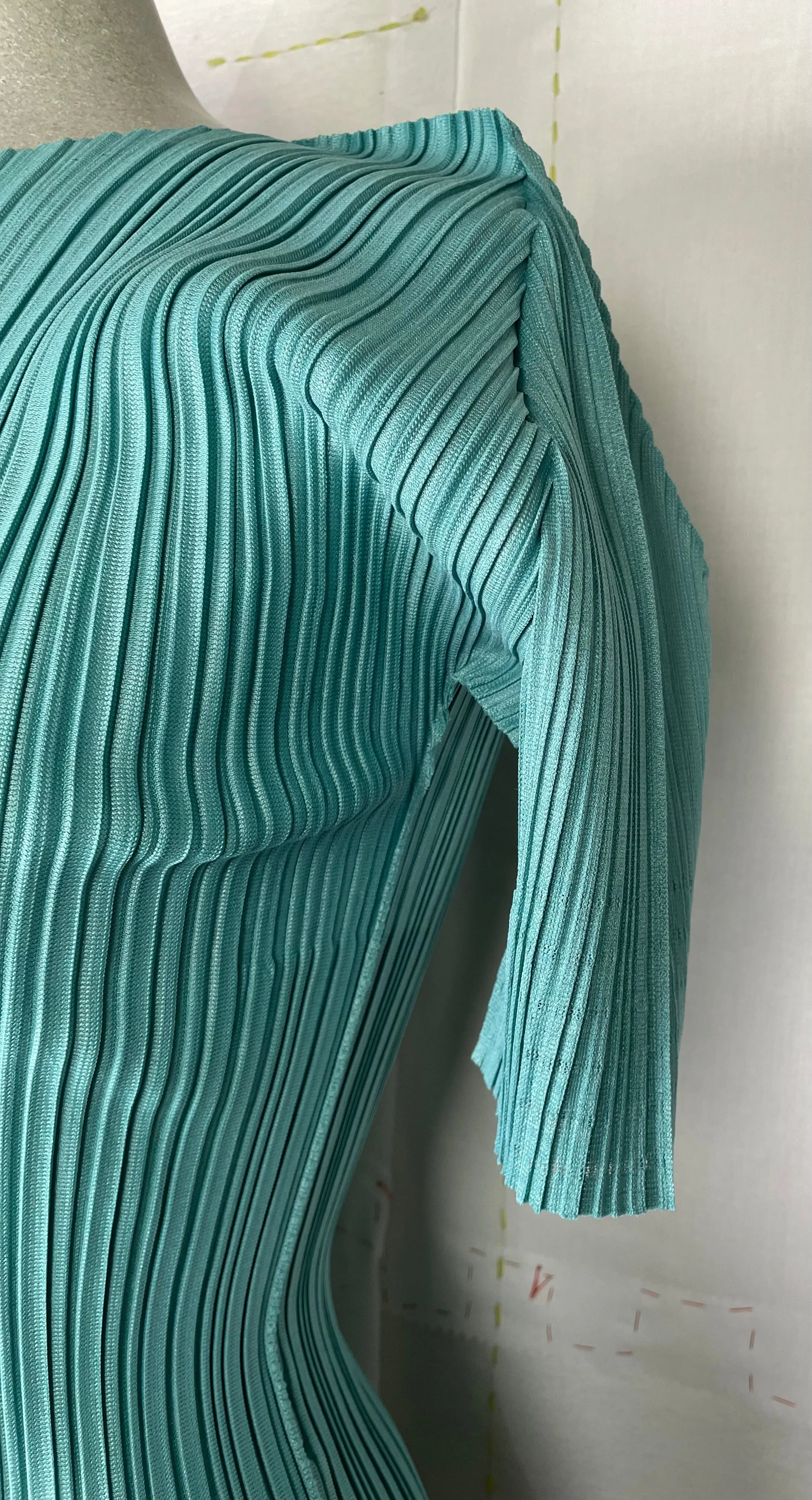 Pleats Please Issey Miyake  ~  Soft Pleats Top - Turquoise Green 66