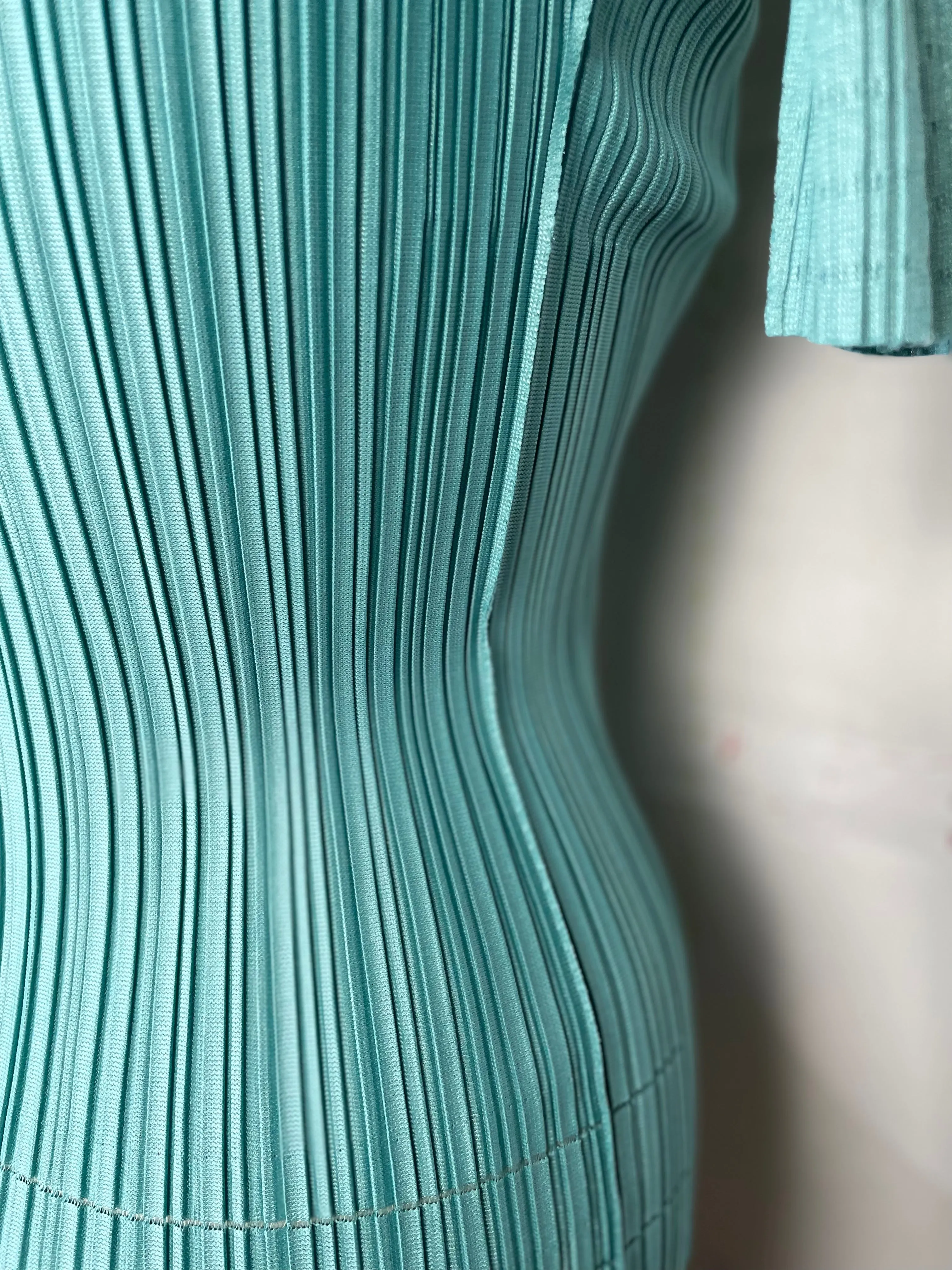Pleats Please Issey Miyake  ~  Soft Pleats Top - Turquoise Green 66