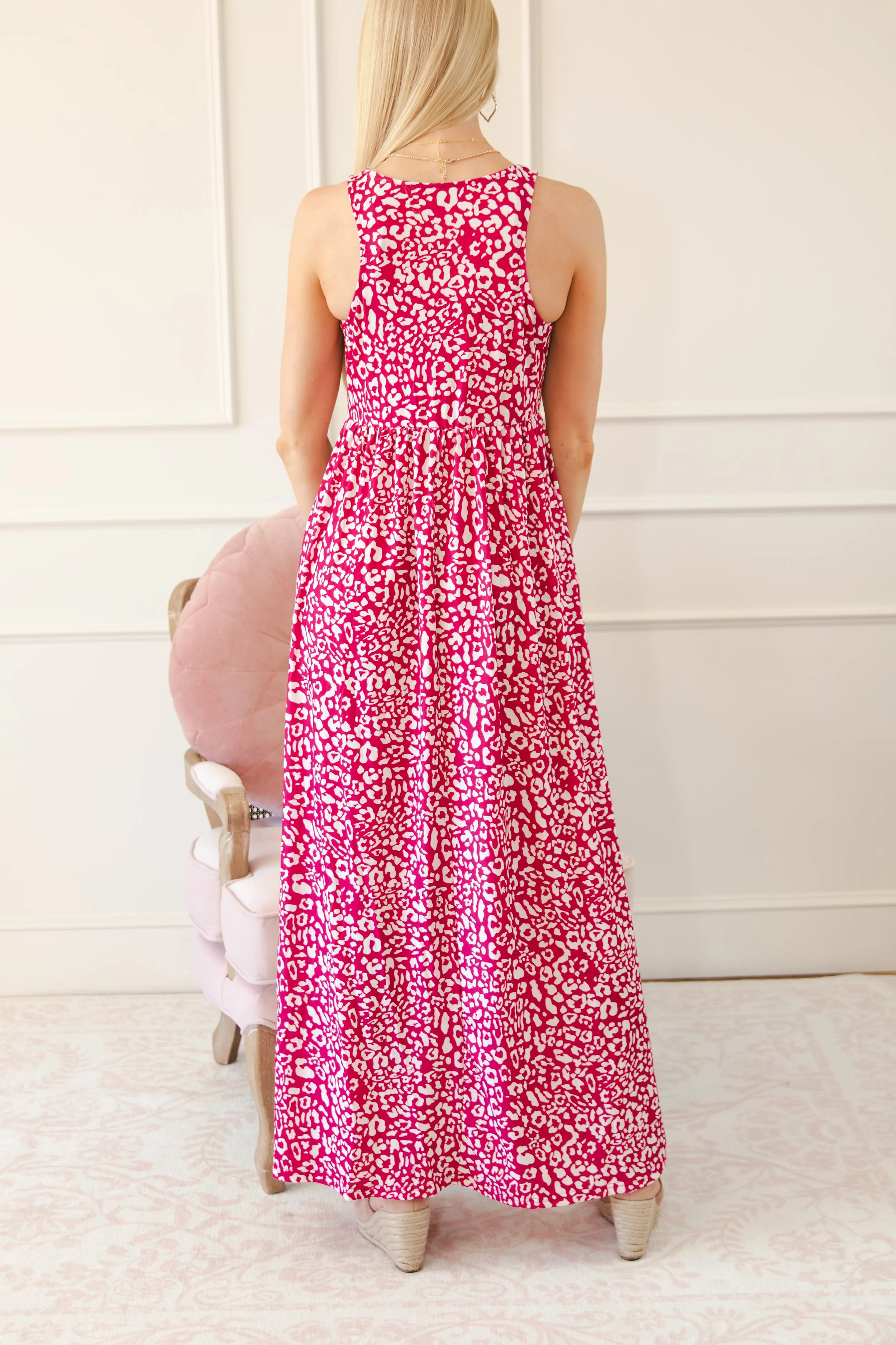 Pocketed Sleeveless Maxi Dress