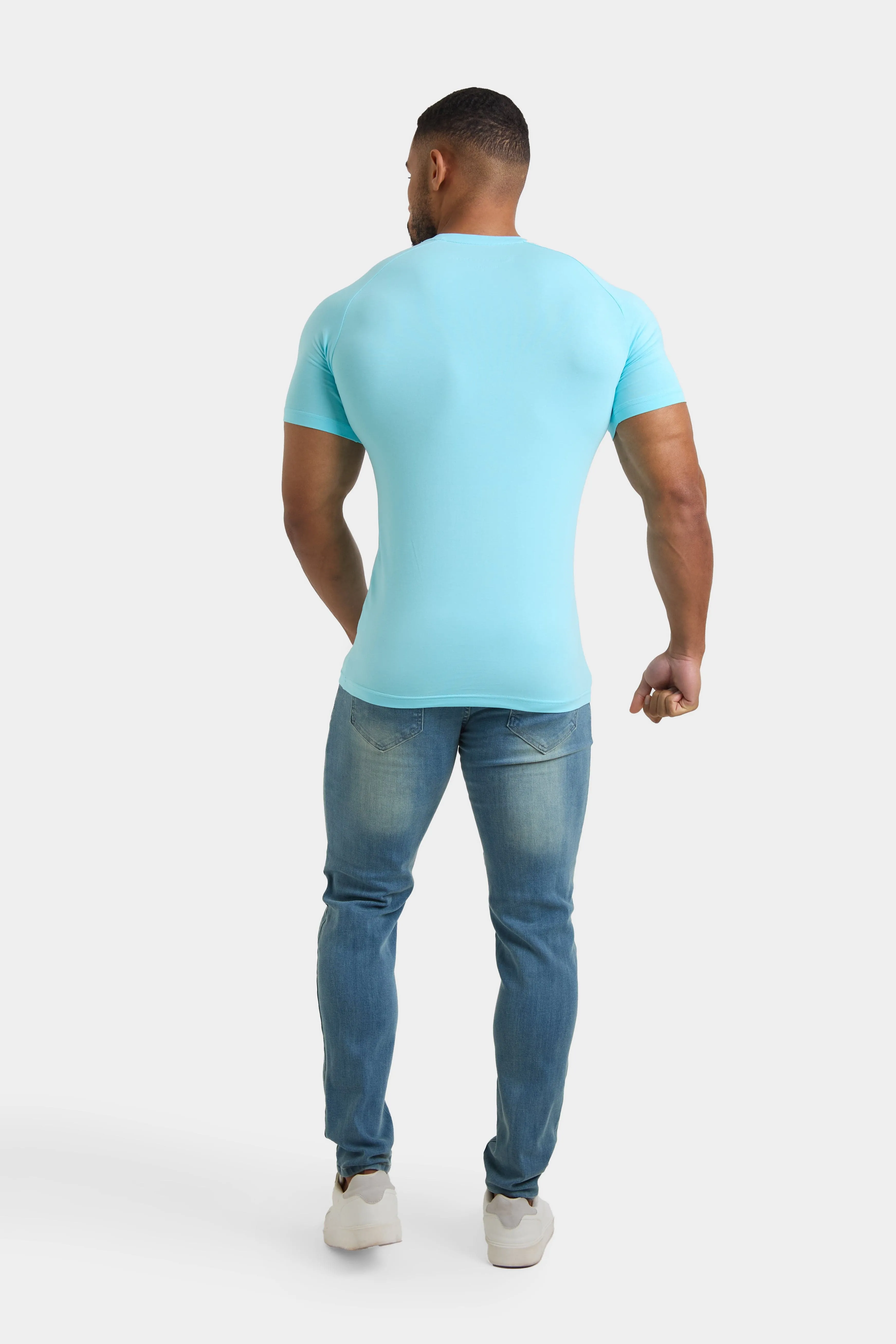 Premium Muscle Fit T-Shirt in Ocean Blue