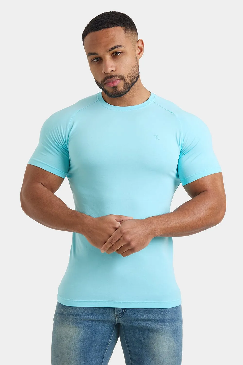 Premium Muscle Fit T-Shirt in Ocean Blue