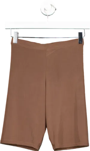 PrettyLittleThing Brown Cycling Shorts UK 4