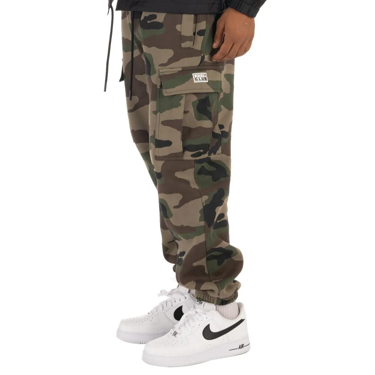 Pro Club Tapered Fleece Cargo Pant - Green Camo