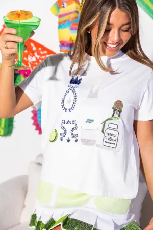 QUEEN OF SPARKLES 3 TEQUILA FLOOR TEE