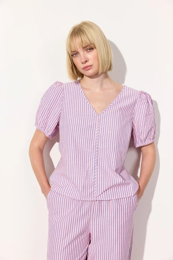 Randi Top - Pink Striped