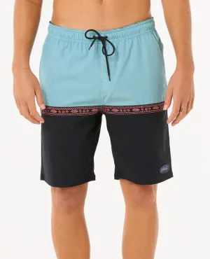 Raw Energy Split Volley 20" Boardshorts - Black