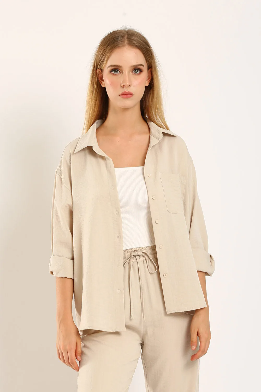 Reagan Shirt in Apricot