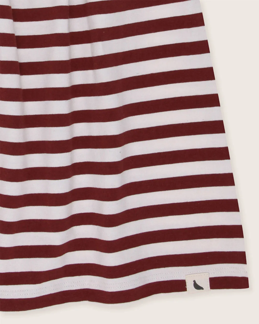 Red Horizontal Stripe Print Dress