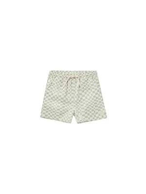 Rylee & Cru Boardshort Seafoam Check