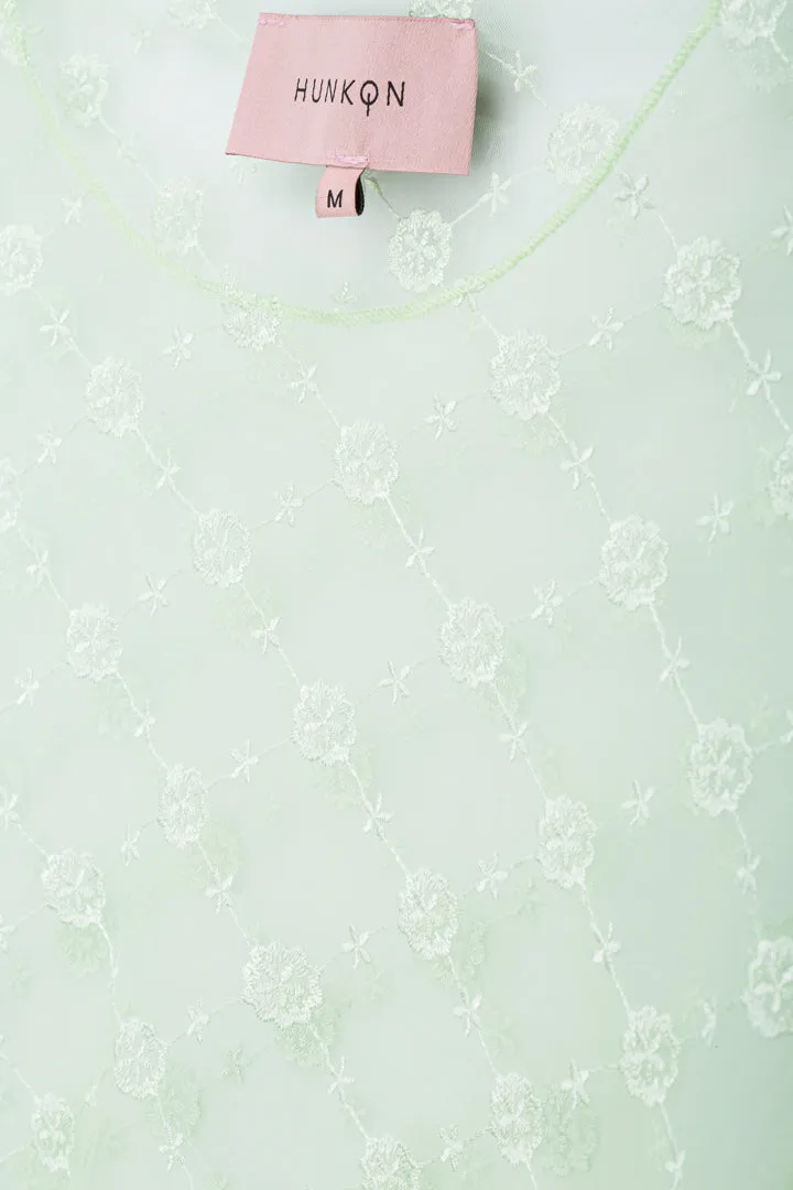 Sammy Mesh Blouse - Mint