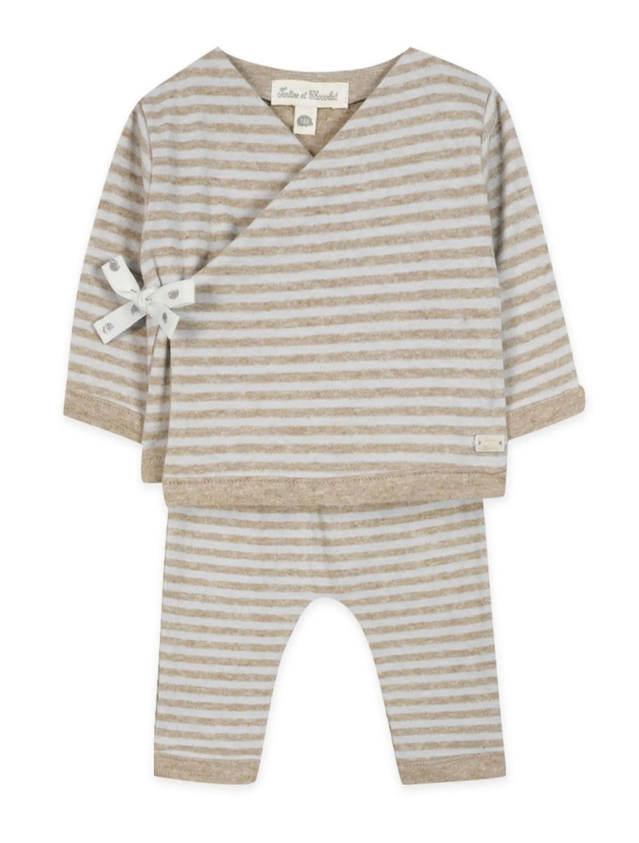 Sand Striped Two Piece Set