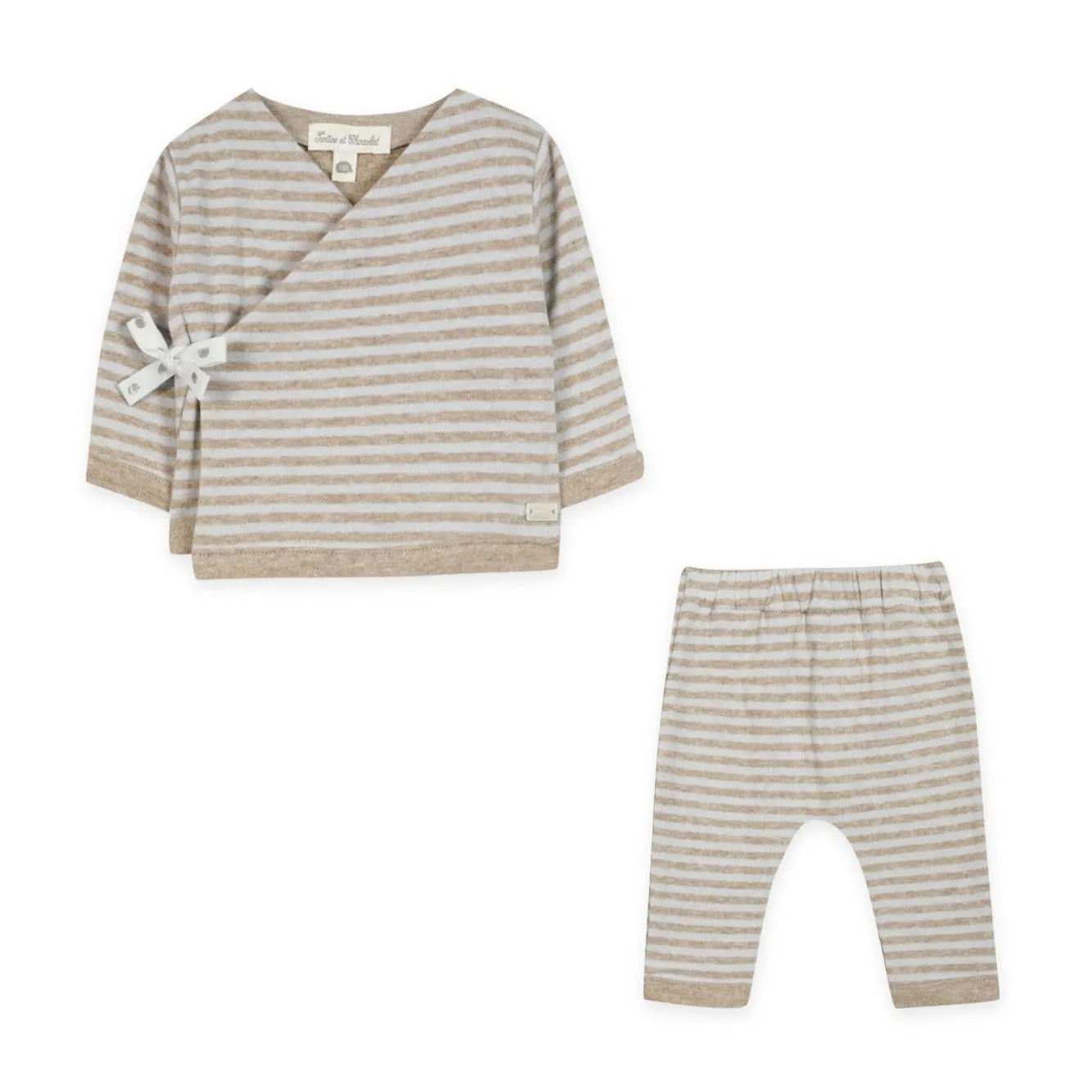 Sand Striped Two Piece Set