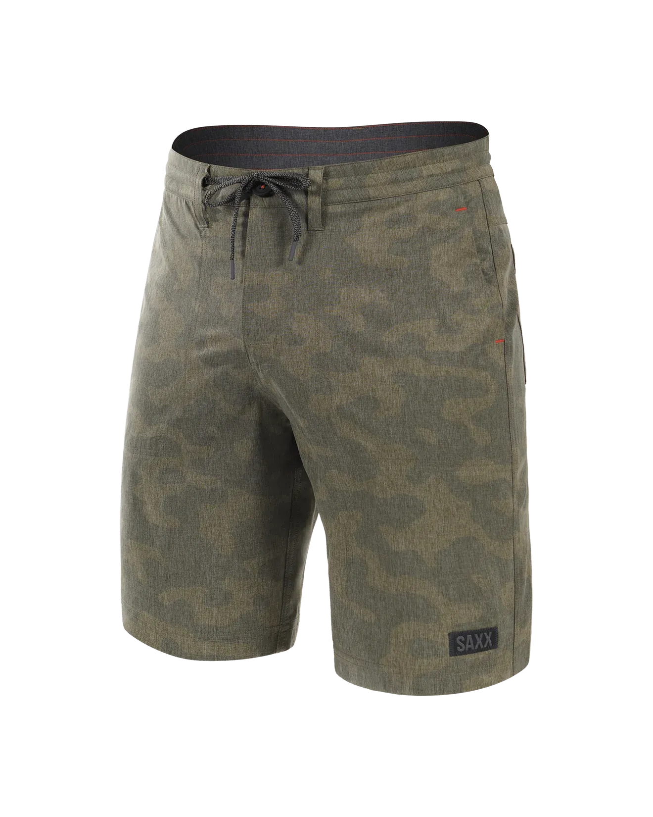 Saxx Land To Sand 2N1 Hybrid 9" Short - Quicksand Camo- Green Heather