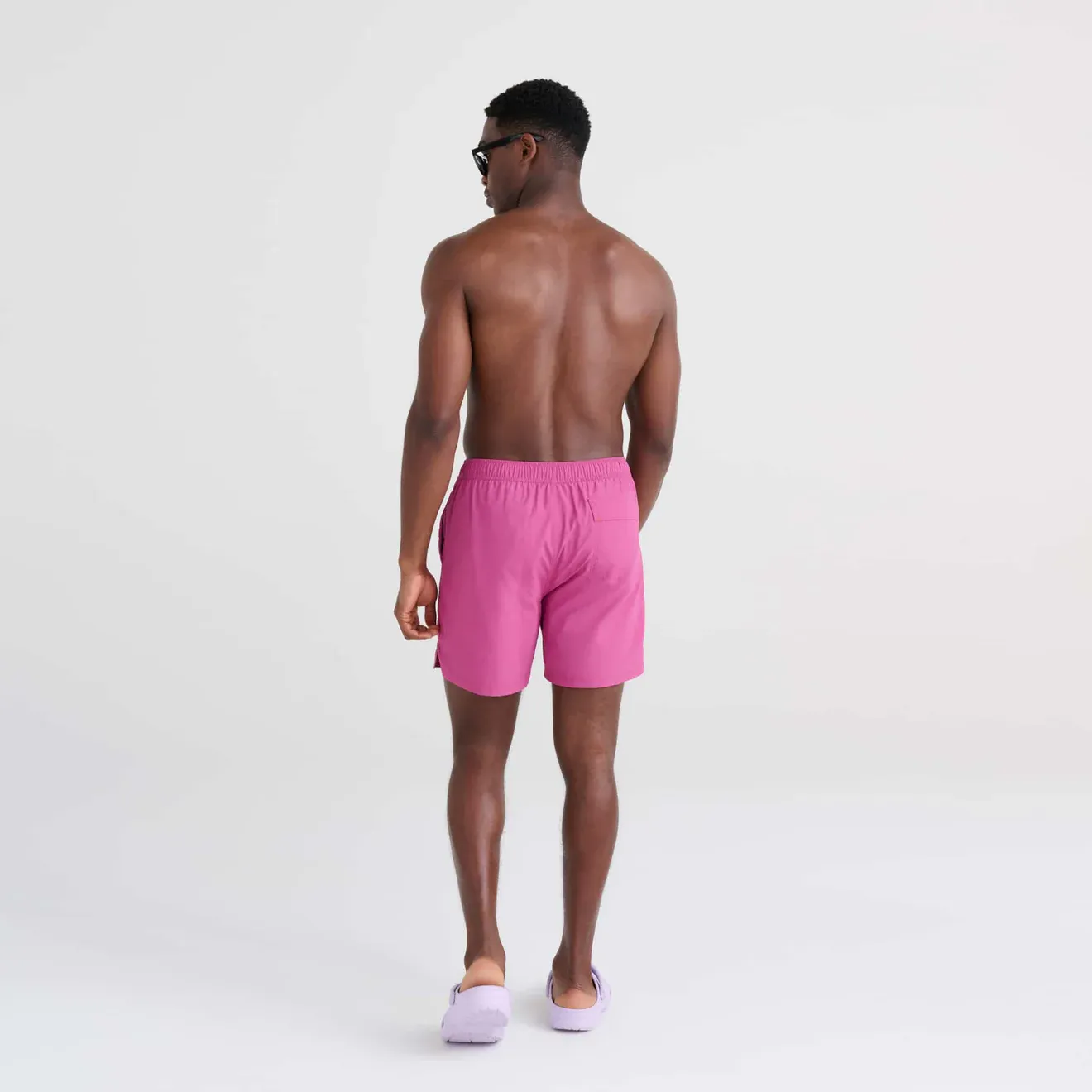 Saxx Mens Go Coastal 5" Swim Short - Magenta
