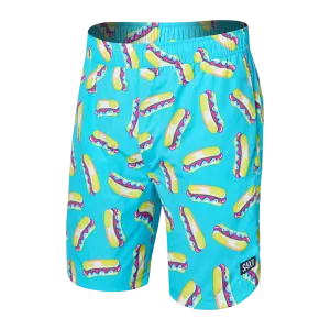 Saxx Mens Go Coastal Classic Volley 7" Swim Short - Pop Dogs
