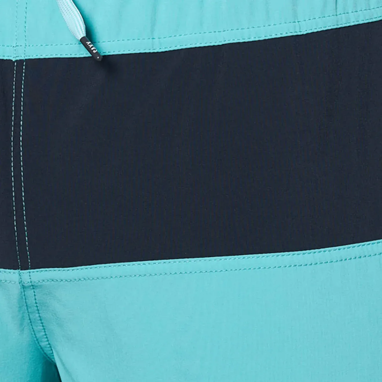 Saxx Mens Oh Buoy Stretch Volley 7" Swim Short - Turquoise - India Ink