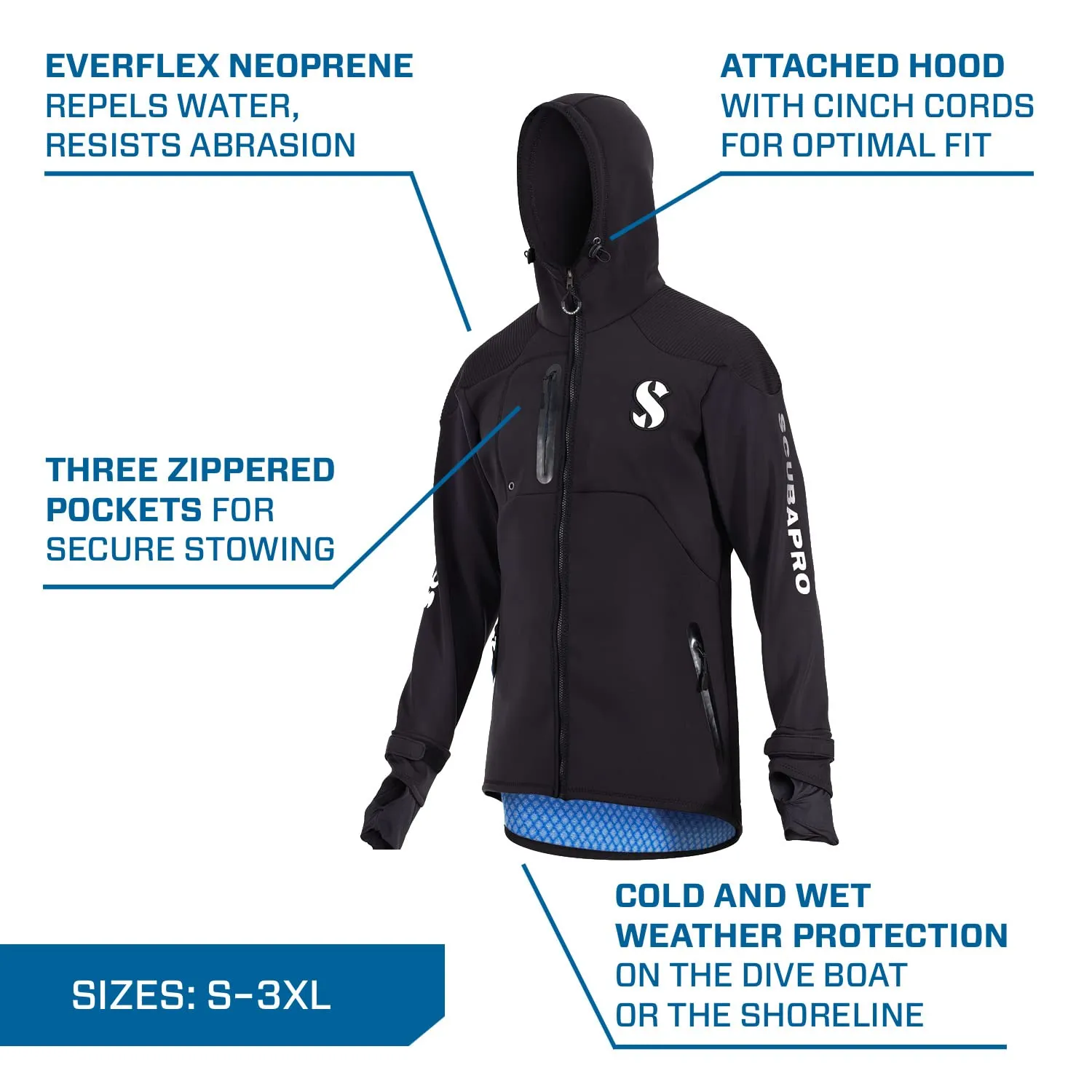 Scubapro Premium Boat Coat Mens - Large