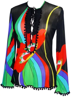 Seaweed Flower Tunic Top