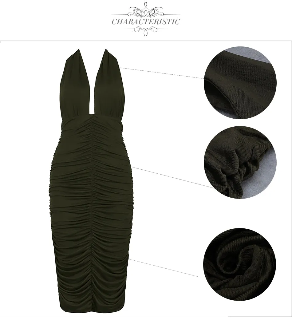 Sexy Club Evening Party Midi Dress