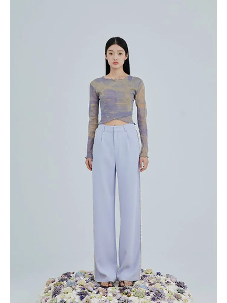 Sheer Mesh Long Sleeve Shirt