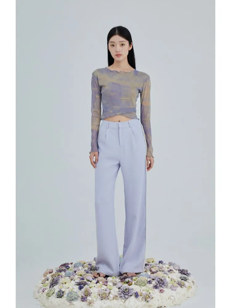 Sheer Mesh Long Sleeve Shirt